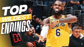 LeBron James WILDEST NBA PlayIn Tournament Endings 👀🔥 [upl. by Ydnagrub]