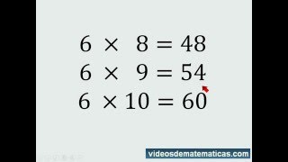 Tabla de multiplicar del 6 fácil y rápida [upl. by Anairb]