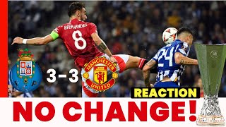 MARTINEZ AND DE LIGT OFF Match Reaction FC Porto 33 Man United [upl. by Yraccaz]