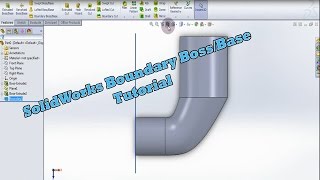 SolidWorks Boundary Boss or Base TutorialSolidWorks Video Tutorials for Beginners [upl. by Kurtz]