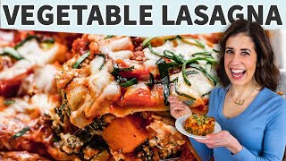 Vegetable Lasagna  How to Make the BEST Vegetarian Lasagna [upl. by Isoj633]