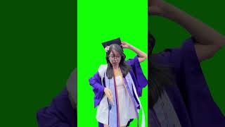 Ive Been A Nasty Girl TikTok meme  Graduation Girl Dancing  Green Screen [upl. by Carlton]