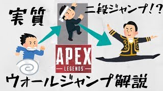 ApexLegends 実質二段ジャンプ！？ウォールジャンプ解説 [upl. by Akyssej424]