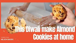 Almond Cookies baking youtube food biscuit almond cookies nelsonthecakecrafter diwalispecial [upl. by Ellison728]