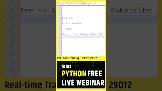 Master Python for FREE Live Webinar for All Levels  Limited Spots [upl. by Clardy606]