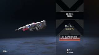 APEX LEGENDS Sentinel Glass Scope  Legendary Skin [upl. by Reiter]