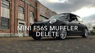 MINI COOPER S F56 Muffler Delete  Revs Drive [upl. by Hnao]