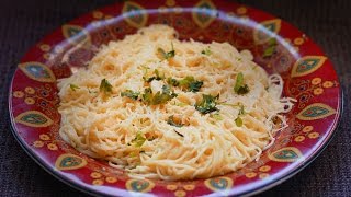 Capellini with Garlic and Butter  Italian Pasta Recipe with Molecular Gastronomy [upl. by Okihsoy]