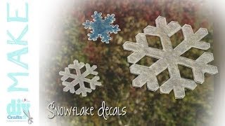 How to create a snowflake window cling with Aleenes Original Tacky Glue [upl. by Demodena]