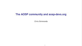 2024 AOSP and AAOS November Meetup The AOSP community and aospdevsorg [upl. by Pauwles167]