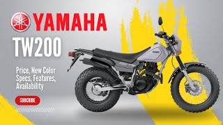 2025 Yamaha TW200 Dual Sport Price New Color Specs Features Availability [upl. by Akemet]