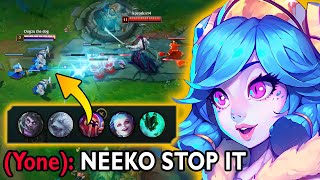 YONE LOST HIS MIND I CAUGHT HIM LACKIN EVERY TIME NEEKO TRANSFORMATION [upl. by Eimarrej]