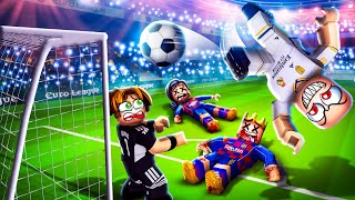 Roblox Super League Soccer vs Real PRO Players [upl. by Htezil583]