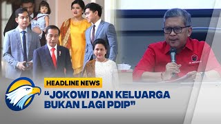 HEADLINE NEWS 0412 Sekjen PDIP Jokowi dan Keluarga Bukan Lagi PDIP [upl. by Sairu288]