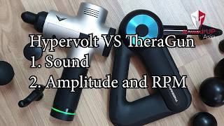 Hyperice Hypervolt Vs TheraGun G3 Pro Sound Amplitude RPM [upl. by Nicholl]