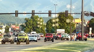 Pigeon Forge  Saturday’s HUGE Invasion of JEEPS OMG Jeeps Jeeps amp More Jeeps 82722  730pm [upl. by Aisyla]