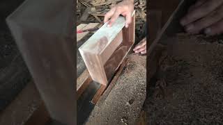 Cutting The Edges Of Wooden Watch Box jdshandicrafts trending shorts [upl. by Diarmid]