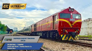 4K KTMB  ERT  JB Sentral  Tumpat  24102  Toshiba Electric  Kempas Baru  2 December 2022 [upl. by Ssitnerp622]