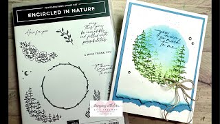 Super Easy Encircled In Nature Cards Using the Masking Technique [upl. by Lareena866]