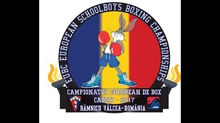 EUBC European Schoolboys Boxing Championships Valcea 2017  Day 2  Ring A  19072017  1600 [upl. by Reisfield28]