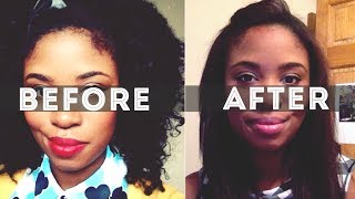 How to Straighten Natural Hair  A Horror Story  Akilah Obviously [upl. by Thurston]