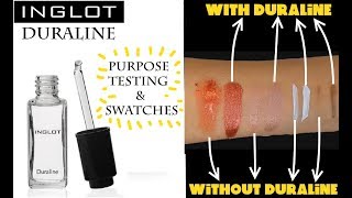 INGLOT DURALINE Mixing Medium For Pigments And Dried Up Makeup  Review And Testing [upl. by Aseefan]