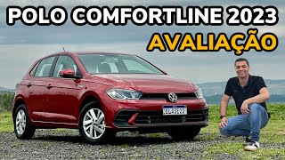 AVALIAÇÃO VOLKSWAGEN POLO COMFORTLINE 2023 EM DETALHES  Falando de Carros [upl. by Wileen]