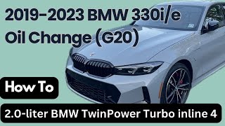 BMW 330e or 330i G20 20192023 oil change and service light reset HOW TO 3series bmwdiy g20 [upl. by Yuma]