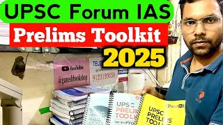 Forum ias Prelims toolkit upsc prelims 2025  upsc 2025 strategy prelims 2025 test [upl. by Ellard]