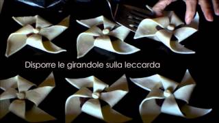 GIRANDOLE DI PASTA SFOGLIA ALLA NOCCIOLATA [upl. by Adolpho622]