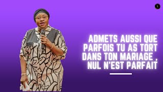 Sois capable de gérer les querelles dans ton couple  Pasteur Joëlle Kabasele [upl. by Us231]