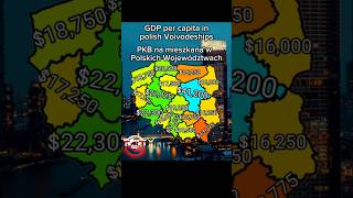 PKB na mieszkańca w Polskich Województwach GDP per capita in polish Voivodeships geography polska [upl. by Abihsat]