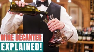 Wine Decanter Explained When And How To Use It [upl. by Atteynod]