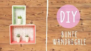 DIY mit Nina Moghaddam Bunte Wandregale für dein Zimmer ♡ ♡ ♡ [upl. by Aizirk]