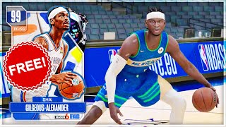 FREE DARK MATTER LEVEL 40 SHAI IS INCREDIBLE THE BEST PG IN NBA 2K24 MyTEAM [upl. by Akiram]