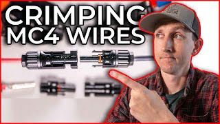 How To Make MC4 Connectors For Wiring Your Camper Solar Panels [upl. by Neirda]