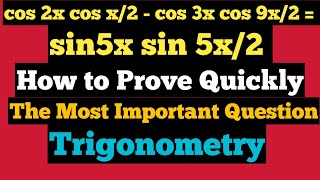 cos 2x cos x2  cos 3x cos 9x2  sin5x sin 5x2  Example 26 class 11 NCERT StudyPointPro [upl. by Ramedlab]