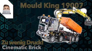 Mould King 19007  Ferngesteuerter LKW mit Pneumatik Kranarm Deutsch 4K [upl. by Ecirtra584]