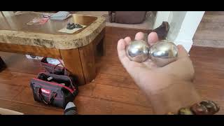 Baoding Balls Update 23 pounds of solid stainless steel its a good workout [upl. by Osugi]