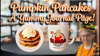 FUN FALL FOOD Its PUMPKIN Pancakes at Blondies Diner dinerfood journal [upl. by Southard]