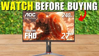 AOC Gaming G2 Series C27G2Z Review  IMPORTANT Things To Know [upl. by Delacourt]