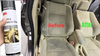 Cars interior cleaning at home😍 shocking results😮🔥 Is it because of 3M spray [upl. by Drolet471]