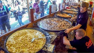 Orgy of France Street Food Bourguignon Cassoulet Tartiflette Raclette Rougail Paella [upl. by Nosyt]