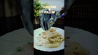 White Sauce Pasta banaye ghr par bilkul restaurant jesa yummy trending recipe viral shorts ASMR [upl. by Norford]