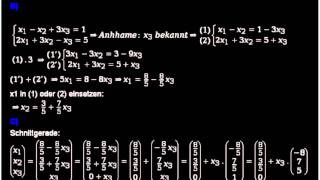 Schnittgerade zweier Ebenen in Koordinatenform [upl. by Nawuj]