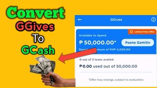 Convert Ggives to Gcash wallet  Gcredit to gcash wallet [upl. by Onibas]