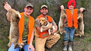 Hunting BIG SWAMP RABBITS with Kendall Gray CATCH AND COOK [upl. by Rovner]