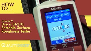 How To Ep09 Use a SJ210 Portable Surface Roughness Tester metrology [upl. by Airemahs257]