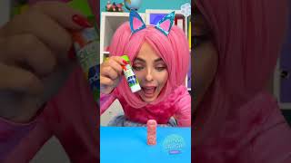 Hiding candies in school 🏫 candy sweets gummy diy school handmade stationery [upl. by Agustin]