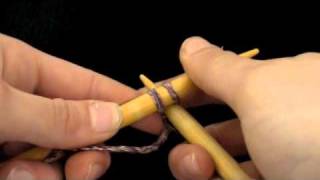 Knitting Lessons Cable Cast On [upl. by Lucrece]